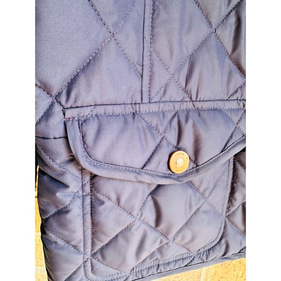 Lauren Ralph Lauren Vintage Women's Blue Solid Quilted Jacket Size XL - Picture 6 of 8